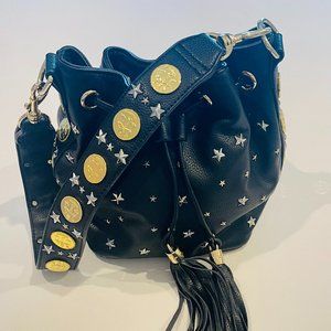 Poppy Lissiman Black Coin Bucket Bag